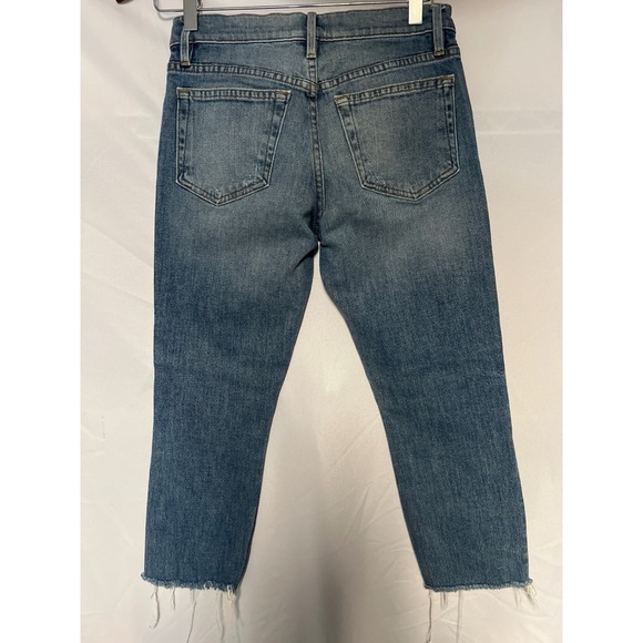 Frame Denim Blue Cropped Ankle Jeans - Picture 4 of 5